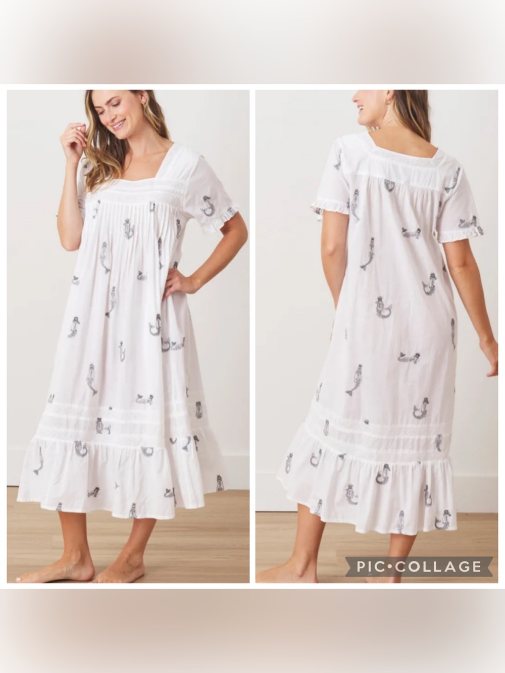 Printfresh Nashville Nightgown Daughters of Triton Skeleton Extra Large